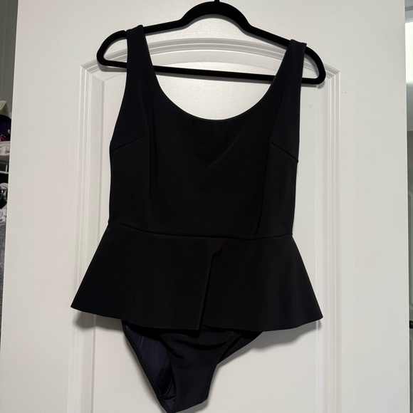 Chiara Boni Other - Chiara Boni Black Peplum Bikini Swimsuit One Piece Non Padded 42 US 6 Bikini